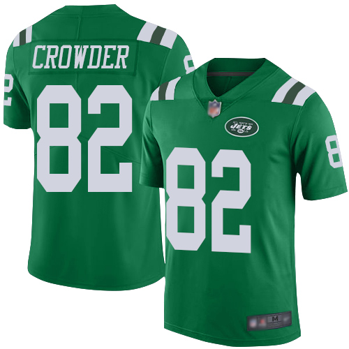 New York Jets Limited Green Youth Jamison Crowder Jersey NFL Football #82 Rush Vapor Untouchable